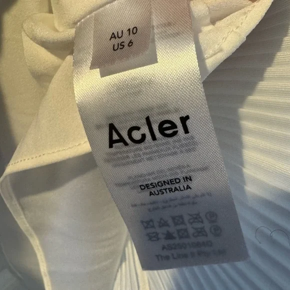 Acler Tremore Mini Dress in Ivory | Size 6 - Picture 8 of 8